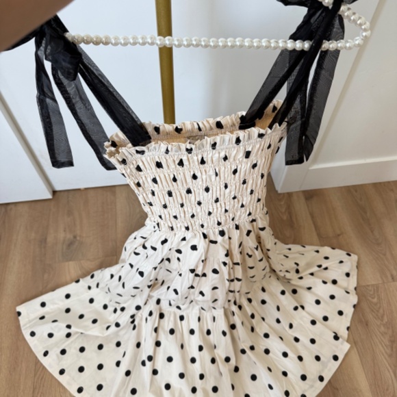 En Saison Polka Dot Tie-Strap Maxi Dress - Picture 9 of 9
